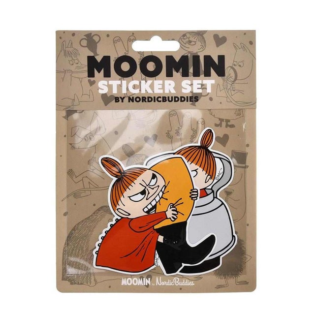 ムーミン ビッグシール XL ステッカーパック 2枚セット リトルミイ かみつき 北欧 ノルディックバディズジャパン