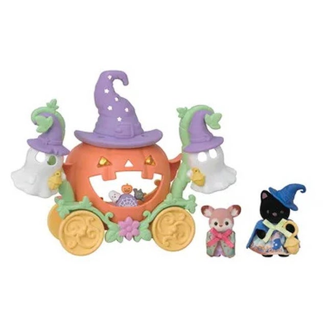 シルバニアファミリー ミニドール ハロウィンおばけとかぼちゃの馬車セット