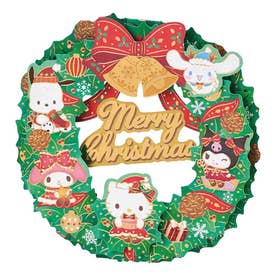 CHRISTMAS グリーティングカード クリスマス サンリオキャラクターズ リース 1枚入り JX64-6 Sanrio サンリオ