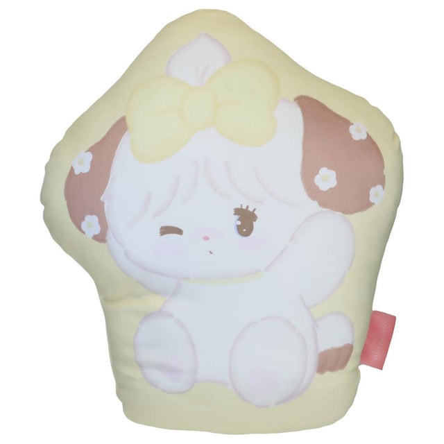 リルアラモード クッション ダイカットクッション スフレ お花畑で遊んだよ lil ala mode MORIPiLO