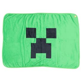 マインクラフト ひざ掛け毛布 ふわふわブランケット ボタン付き クリーパー Minecraft