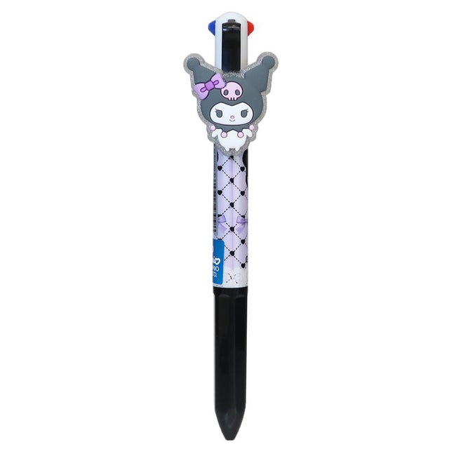 サンリオキャラクターズ 黒赤緑青 ボールペン マスコット付き4色ボールペン G クロミ Sanrio