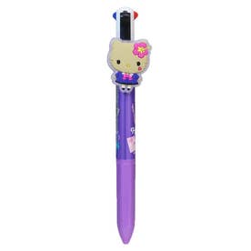 サンリオキャラクターズ 黒赤緑青 ボールペン マスコット付き4色ボールペン B 制服 Sanrio