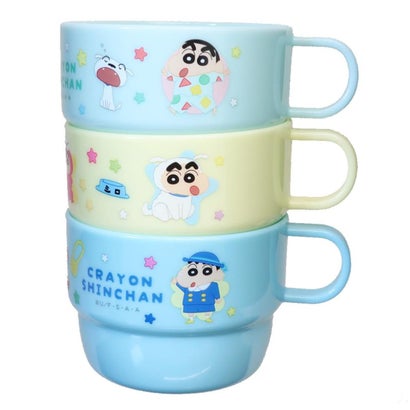 クレヨンしんちゃん プラコップ プラカップ3Pセット おきがえしんちゃん｜詳細画像