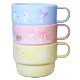 サンリオキャラクターズ プラコップ プラカップ3Pセット ふわふわおそら Bセット Sanrio
