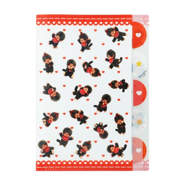 モンチッチ ポケットファイル ダイカットクリアファイル 5P モンチッチ サンスター文具