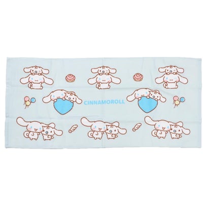 サンリオキャラクターズ フェイスタオル プリントロングタオル シナモロール Sanrio カミオジャパン｜詳細画像
