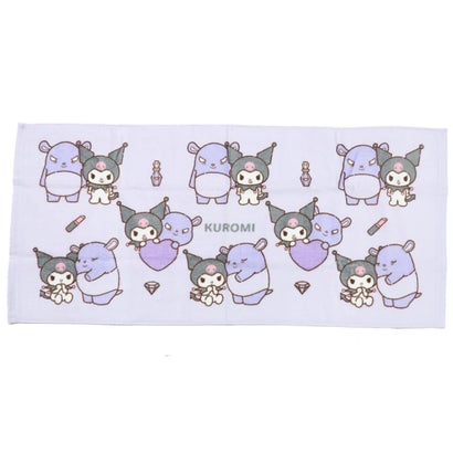 サンリオキャラクターズ フェイスタオル プリントロングタオル クロミ Sanrio カミオジャパン｜詳細画像