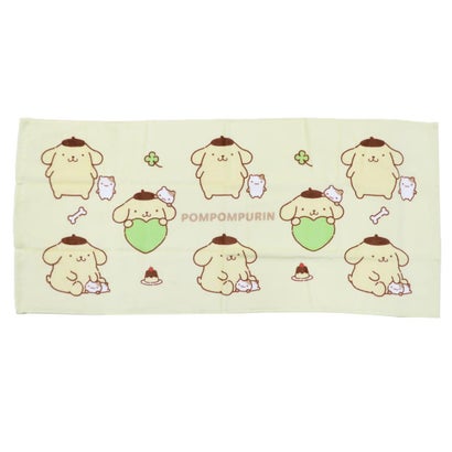 サンリオキャラクターズ フェイスタオル プリントロングタオル ポムポムプリン Sanrio カミオジャパン｜詳細画像
