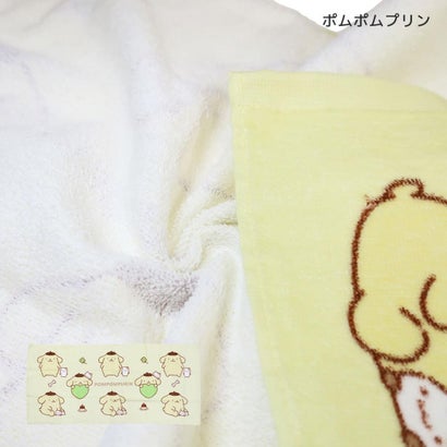 サンリオキャラクターズ フェイスタオル プリントロングタオル ポムポムプリン Sanrio カミオジャパン｜詳細画像