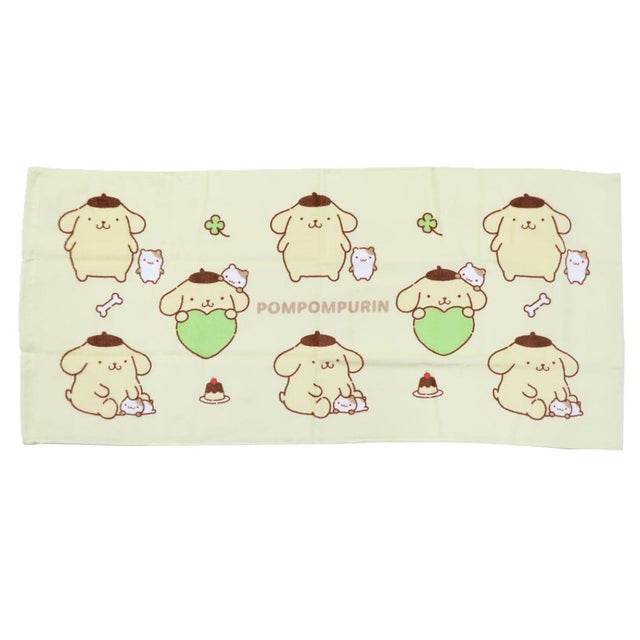 サンリオキャラクターズ フェイスタオル プリントロングタオル ポムポムプリン Sanrio カミオジャパン