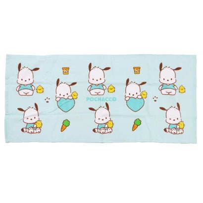 サンリオキャラクターズ フェイスタオル プリントロングタオル ポチャッコ Sanrio カミオジャパン｜詳細画像