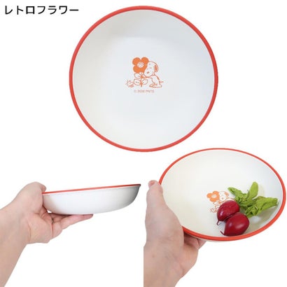 スヌーピー 中皿 ランチプレートM レトロフラワー ピーナッツ カミオジャパン｜詳細画像