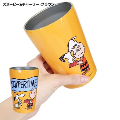 スヌーピー 保温保冷コップ カフェタンブラー 450mL スヌーピー＆チャーリーブラウン ピーナッツ カミオジャパン｜詳細画像