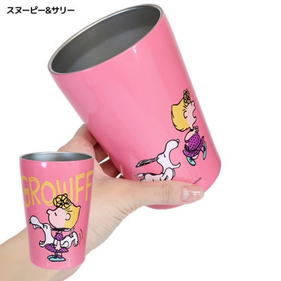 スヌーピー 保温保冷コップ カフェタンブラー 450mL スヌーピー＆サリー ピーナッツ カミオジャパン｜詳細画像