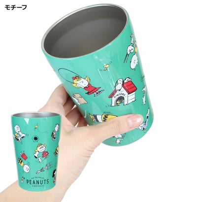 スヌーピー 保温保冷コップ カフェタンブラー 450mL モチーフ ピーナッツ カミオジャパン｜詳細画像