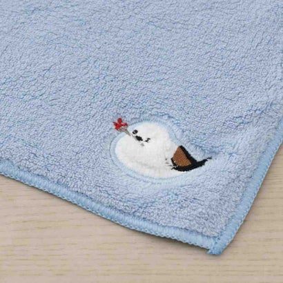 シマエナガちゃん トイレ用品 シマエナガちゃん ミニタオル ブルー センコー｜詳細画像