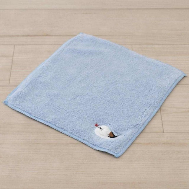 シマエナガちゃん トイレ用品 シマエナガちゃん ミニタオル ブルー センコー