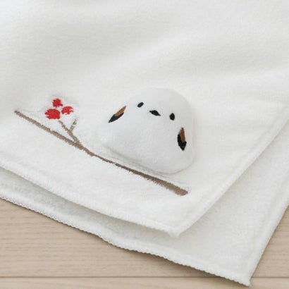 シマエナガちゃん トイレ用品 シマエナガちゃん ハンドタオル ホワイト センコー｜詳細画像
