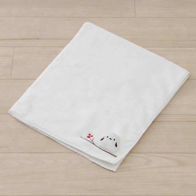 シマエナガちゃん トイレ用品 シマエナガちゃん ハンドタオル ホワイト センコー