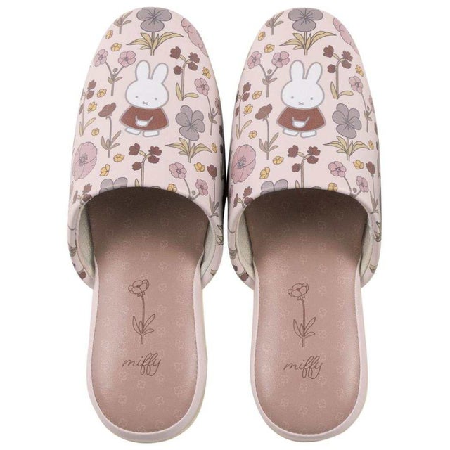ミッフィー トイレ用品 トイレグッズ フルフラワー ブラウン スリッパ ディックブルーナ センコー