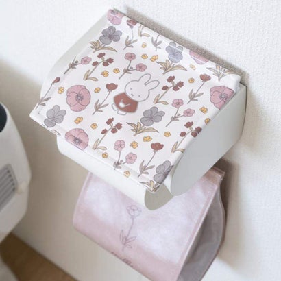 ミッフィー トイレ用品 トイレグッズ フルフラワー ブラウン ペーパーホルダーカバー ディックブルーナ センコー｜詳細画像