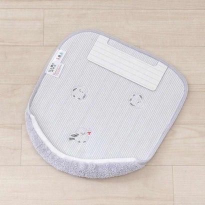 プチシマエナガちゃん トイレ用品 トイレグッズ グレー 兼用フタカバー センコー｜詳細画像