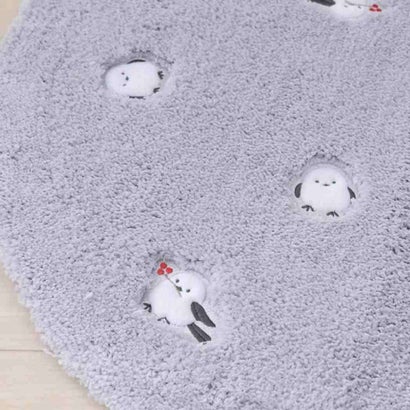 プチシマエナガちゃん トイレ用品 トイレグッズ グレー トイレマット センコー｜詳細画像