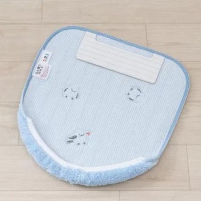 プチシマエナガちゃん トイレ用品 トイレグッズ ブルー 兼用フタカバー センコー｜詳細画像