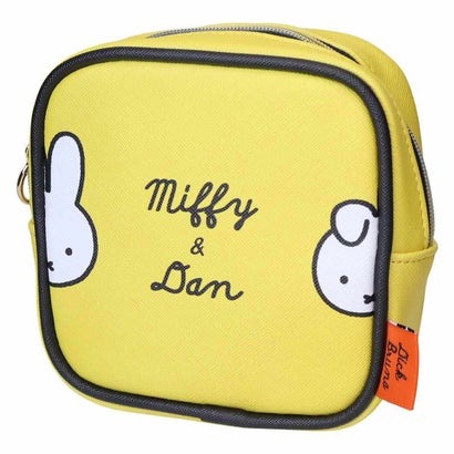 miffy 小物入れ BRUNA COLOR ミニスクエアポーチ ブルーナイエロー ディックブルーナ エフエービージャパン｜詳細画像