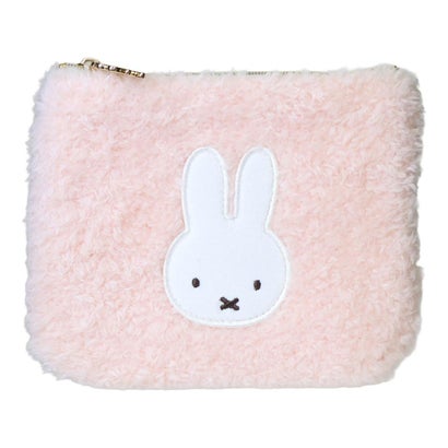 miffy 小物入れ ボア ミニフラットポーチ ピンク ディックブルーナ エフエービージャパン｜詳細画像