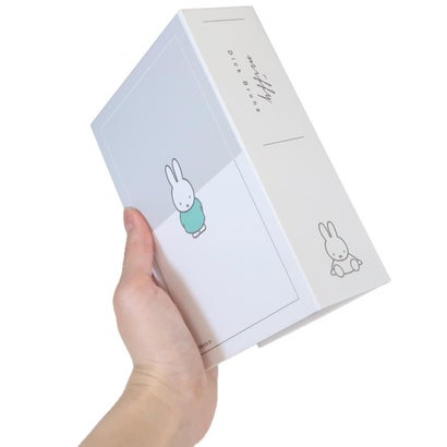ミッフィー 卓上収納 ブック型ボックス ショートワイド グリーン ディックブルーナ｜詳細画像