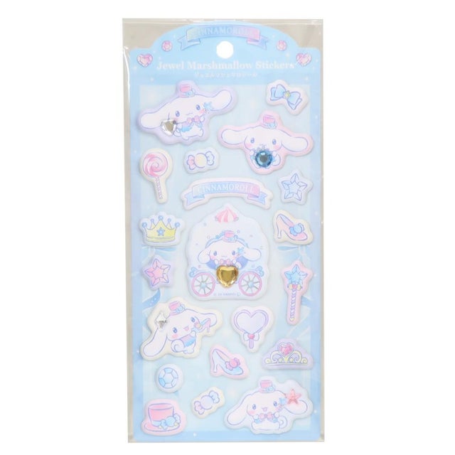 サンリオキャラクターズ シールシート ジュエルマシュマロシール スパークルジュエル/シナモロール Sanrio