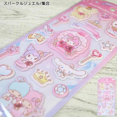 サンリオキャラクターズ シールシート ジュエルマシュマロシール スパークルジュエル/集合 Sanrio｜詳細画像