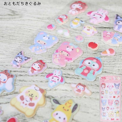 サンリオキャラクターズ シールシート マシュマロシール おともだちきぐるみ Sanrio｜詳細画像