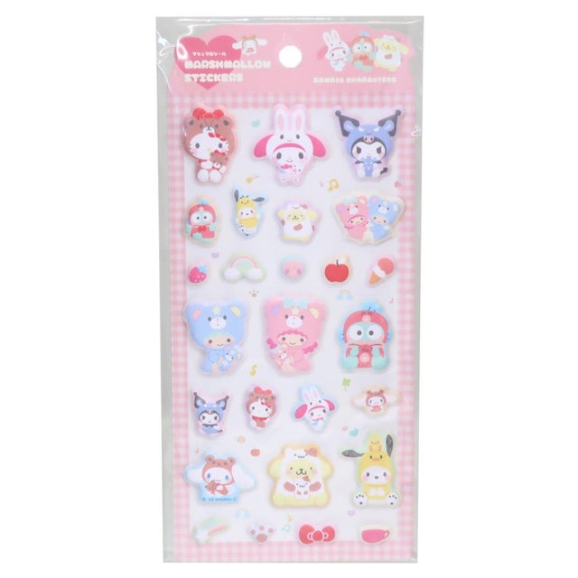 サンリオキャラクターズ シールシート マシュマロシール おともだちきぐるみ Sanrio