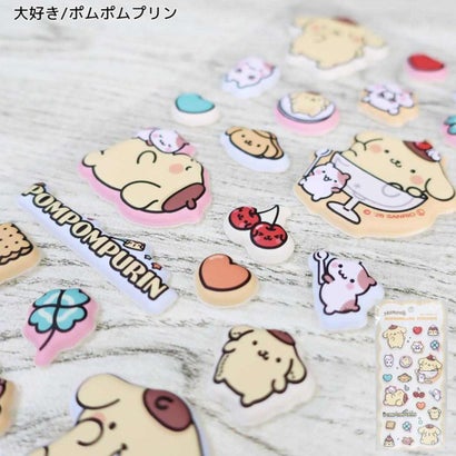 サンリオキャラクターズ シールシート マシュマロシール 大好き/ポムポムプリン Sanrio｜詳細画像
