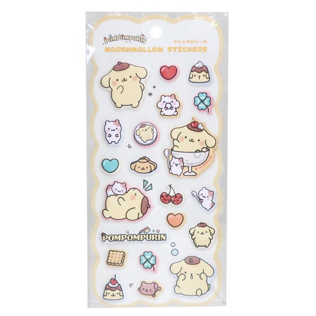 サンリオキャラクターズ シールシート マシュマロシール 大好き/ポムポムプリン Sanrio