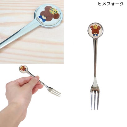 くまのがっこう 食器 25周年アート シリーズ ヒメフォーク 金正陶器｜詳細画像