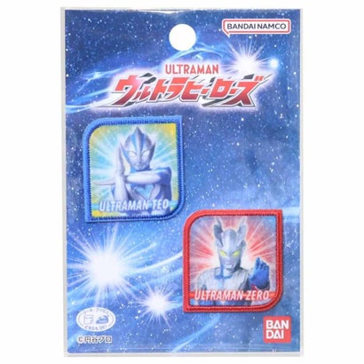 ウルトラヒーローズ アイロンパッチシール ワッペン (2枚セット) 特撮ヒーロー バンダイ｜詳細画像