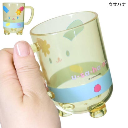 サンリオキャラクターズ コップ クリアシリーズ スタンディング カップ ウサハナ Sanrio｜詳細画像