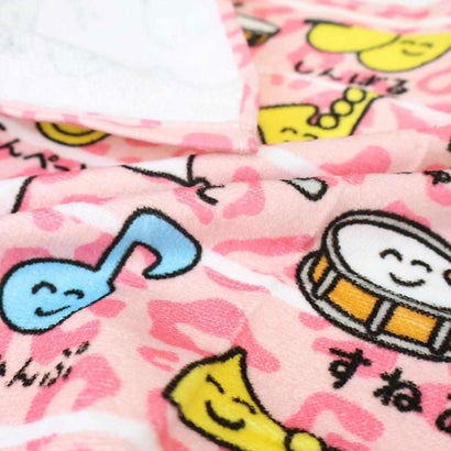 おえかきさん フェイスタオル プリントロングタオル すいそうがくさんレオパードピンク オクタニ｜詳細画像
