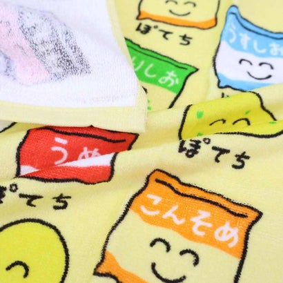 おえかきさん フェイスタオル プリントロングタオル ぽてちさん オクタニ｜詳細画像