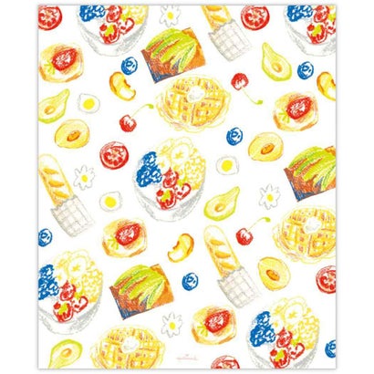 レターセット Paper＆Mood ペーパーパック Foods 目的に合わせて選べる常備箋 日本ホールマーク｜詳細画像