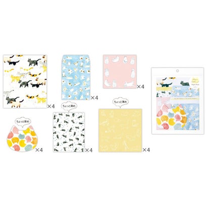 レターセット Paper＆Mood ペーパーパック Cat 目的に合わせて選べる常備箋 日本ホールマーク｜詳細画像