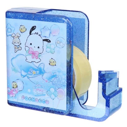 ポチャッコ 収納型テープカッター BOOK型セロハンテープ ぷかぷか遊園地 サンリオ カミオジャパン｜詳細画像