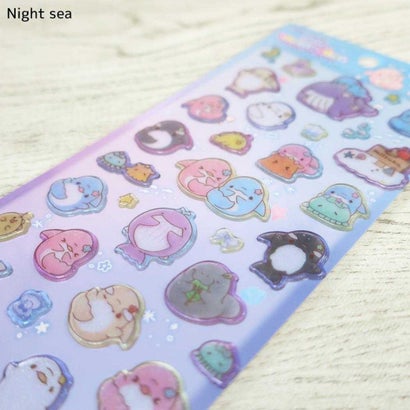 ゆるいるか シールシート ラメきらキャンディシール Night sea カミオジャパン｜詳細画像