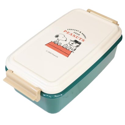 スヌーピー お弁当箱 1段ランチボックス 550ml CONTENT＆HAPPY ピーナッツ カミオジャパン｜詳細画像