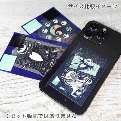ナイトメアー ビフォア クリスマス ダイカットシール 蓄光ステッカー バック ディズニー スモールプラネット｜詳細画像