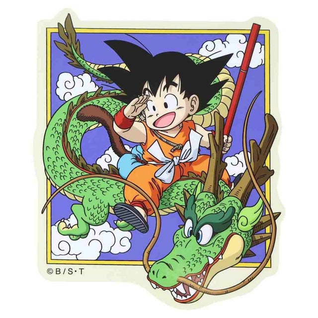 ドラゴンボール ダイカットシール アウトドアステッカー 悟空と龍 DRAGON BALL スモールプラネット